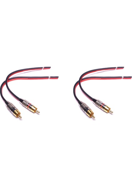 Rca Fiş Adaptörüne Hoparlör Kabloları, 2 Kanallı (1 Ayak) (Yurt Dışından)