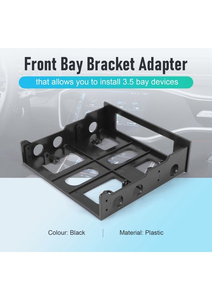 3,5 Ila 5,25 Sabit Sürücü Bölmesi Ön Bölme Braketi Adaptörü (Yurt Dışından) fırsatları