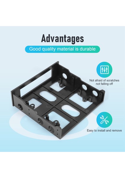 3,5 Ila 5,25 Sabit Sürücü Bölmesi Ön Bölme Braketi Adaptörü (Yurt Dışından) indirimleri