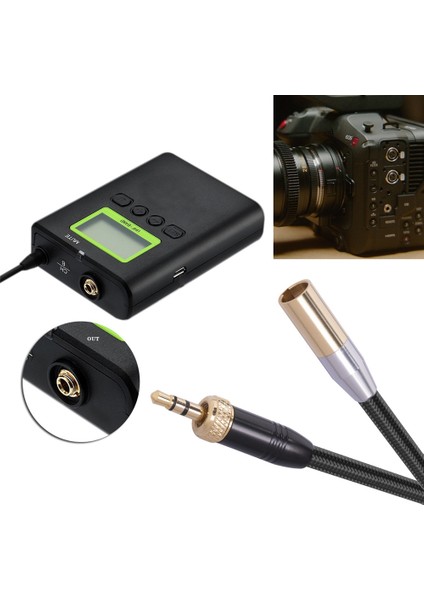 Ses Mikrofon Kablosu Iç Dişli 3.5 mm Erkek Mını Xlr 3pın Adaptör Kablosu Slr Kamera Için Ses Kablosu (Yurt Dışından)