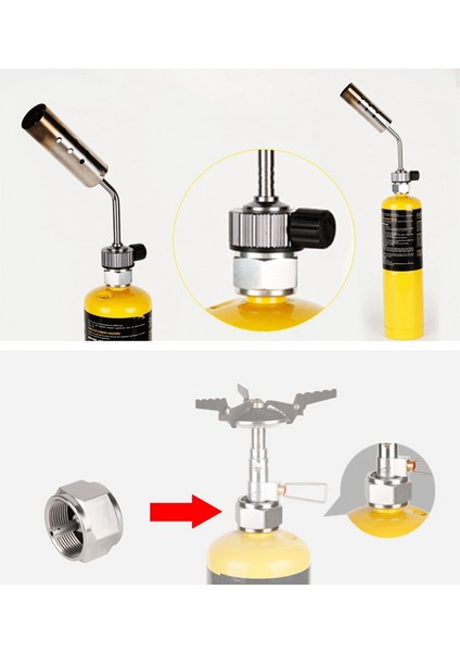 Gaz Tankı Dönüşüm Kafası Düz Tank Şişirme Valfi Mapp Adaptörü (Yurt Dışından) fırsatları