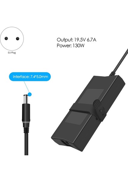 130W Laptop Şarj 7450 19.5V 6.7A Güç Adaptörü Şarj Cihazı 5150/5160/XPS/XPS M1710/2310 Vb Ab Tak (Yurt Dışından)