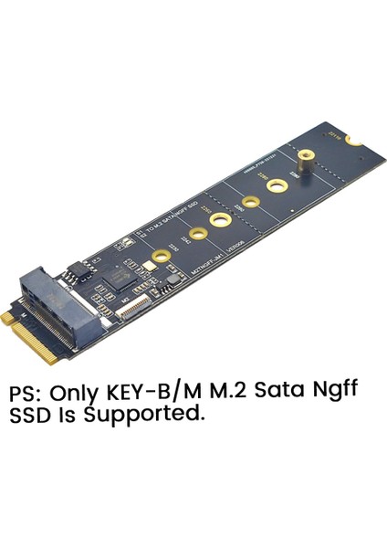 M2 Key-M Nvme Pcı-E'den Sata3.0 Genişletme Kartına Sabit Disk Aktarım Kartı Serbest Sürücü JMB582 (Yurt Dışından) modelleri