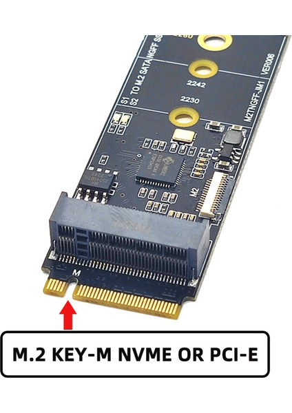 M2 Key-M Nvme Pcı-E'den Sata3.0 Genişletme Kartına Sabit Disk Aktarım Kartı Serbest Sürücü JMB582 (Yurt Dışından) fırsatları