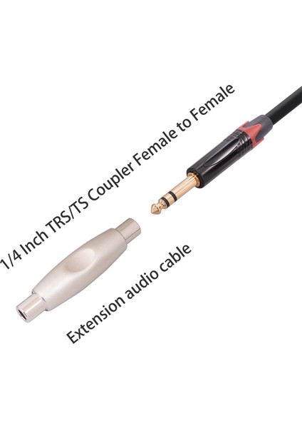 2 Adet 6.35MM 1/4 Inç Kadın 6.35MM 1/4 Inç Dişi Soket Mono Ses Bağlayıcı Adaptörü Düz Dönüştürücü, Gümüş (Yurt Dışından) fırsatları