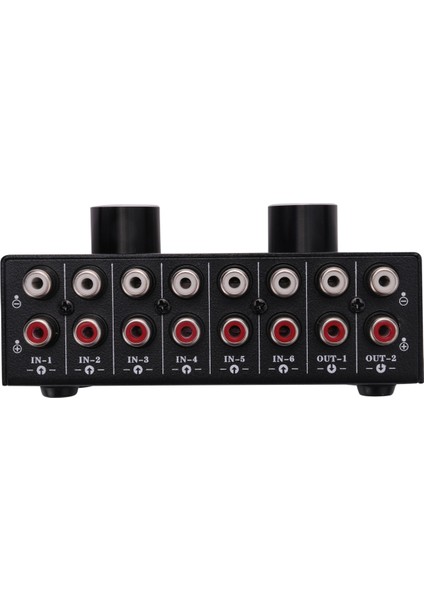Switcher 6 Giriş 2 Çıkış Veya 2 Giriş 6 Çıkış Kulaklık Hoparlör Anahtarlayıcı Stereo Sinyal Seçimi Anahtarlayıcı, Arayüz Rca Tasarımlı Manuel Anahtarı Benimser (Yurt Dışından)