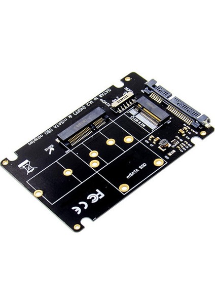SSD Adaptörü M.2 Ngff Veya Msata - Sata 3.0 Adaptörü Pc Dizüstü Bilgisayar Için Sabit Sürücü 2'si 1 Arada Dönüştürücü Okuyucu Kartı (Yurt Dışından)
