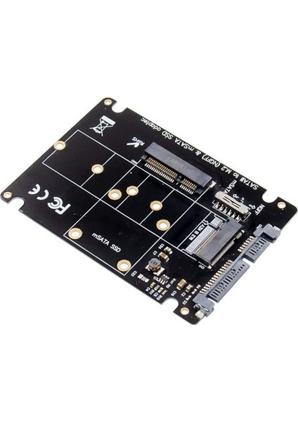 SSD Adaptörü M.2 Ngff Veya Msata - Sata 3.0 Adaptörü Pc Dizüstü Bilgisayar Için Sabit Sürücü 2'si 1 Arada Dönüştürücü Okuyucu Kartı (Yurt Dışından)