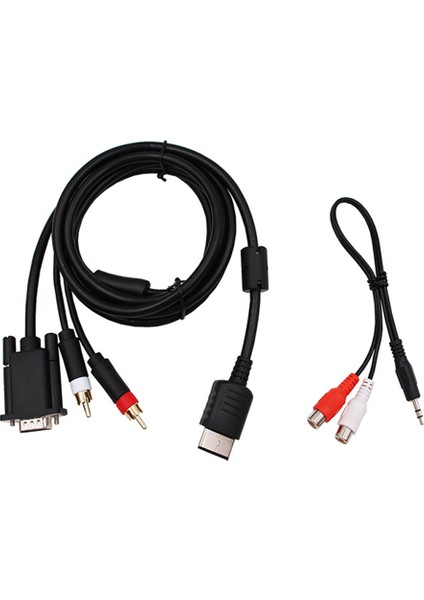 Dreamcast Yüksek Çözünürlüklü VGA Kablosu + 3,5 mm - 2 Erkek Rca Adaptör (Yurt Dışından) modelleri