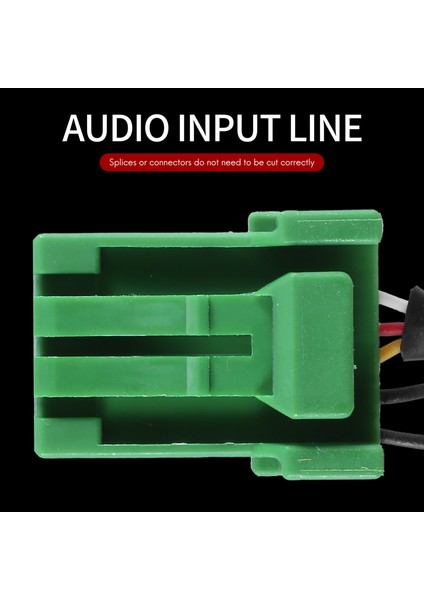 6pin Yeşil Konektör Stereo 3.5 mm Jack Ses Aux-In Mp3 Kablo Tel Jazz Fit 2002-2006 Için (Yurt Dışından)