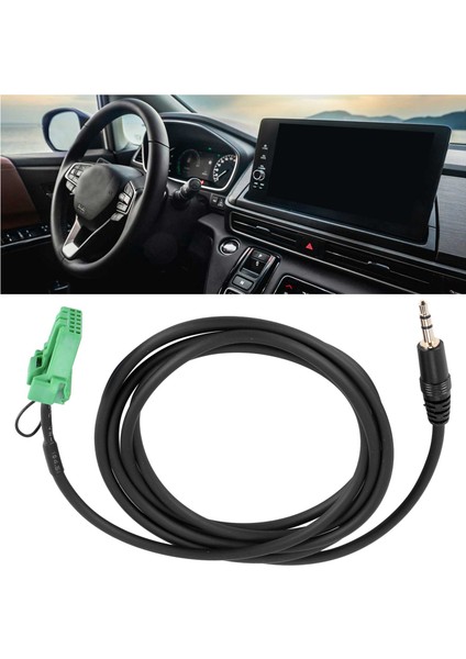 6pin Yeşil Konektör Stereo 3.5 mm Jack Ses Aux-In Mp3 Kablo Tel Jazz Fit 2002-2006 Için (Yurt Dışından)