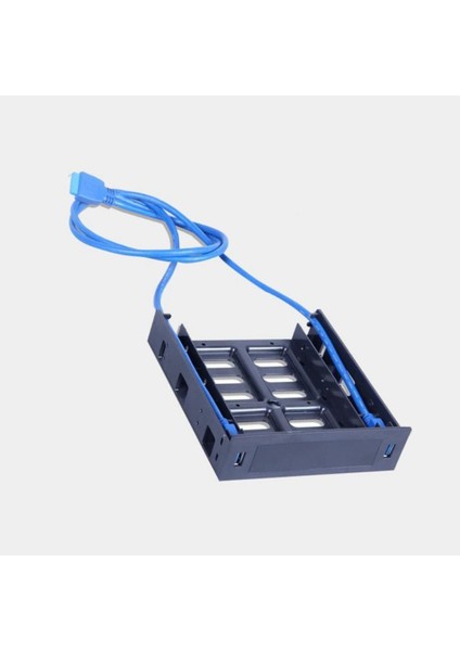 2 x USB 3.0 Ön Panel, 3,5 Inç Cihaz/hdd Veya 2,5 Inç Ssd/hdd'den 5,25 Diskete ve Optik Sürücü Bölmesi Tepsi Braketine Kadar (Yurt Dışından)