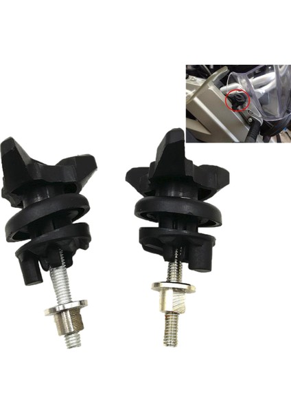 Ön Cam Kilidi Ayar Vidası Ön Cam Montaj Klipsi Kelepçe Cıvatası R1200GS Adv R 1200 Gs 2004-2016 (Yurt Dışından)