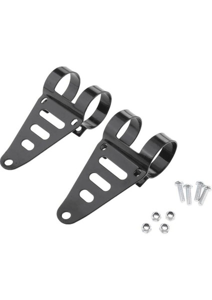 Evrensel 41-43MM Motosiklet Far Braketleri Başkanı Işık Lambası Tutucu (Yurt Dışından)