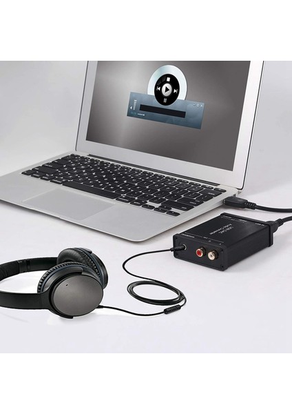 Usb'den Spdıf Koaksiyel Rca ve 3.5mm Kulaklık Jakı Dönüştürücü USB Dac Optik Ses Adaptörü Windows Için USB Dac Pcm (Yurt Dışından)