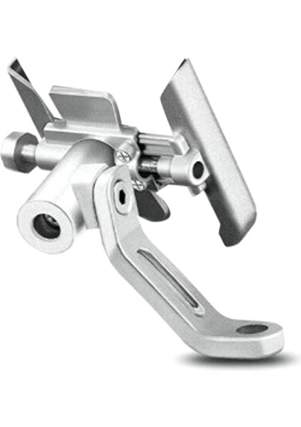125 160 150 Motosiklet Aksesuarları Için Cnc Ayna Montaj Cep Telefonu Gps Braketi Gümüş (Yurt Dışından) modelleri