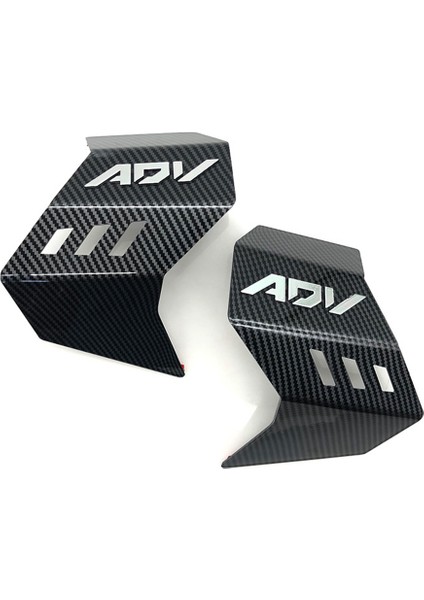 Motosiklet Yan Spoiler Yan Rüzgar Ön Fairing Koruyucu Kanat Kapağı Adv 160 2023 2024, Abs Karbon Fiber (Yurt Dışından)