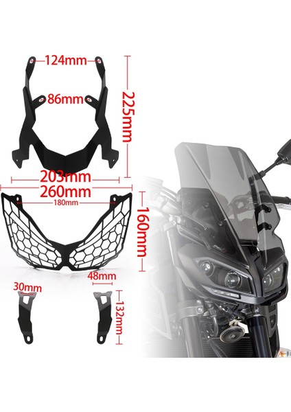 Z900 2017-2019 Motosiklet Için Far Izgarası Koruma Kapağı (Yurt Dışından)