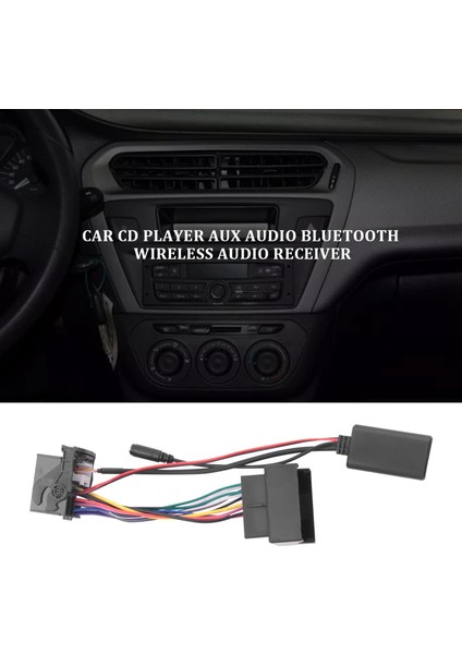 Araç Bluetooth 5.0 Aux Kablo Mikrofon Cep Telefonu Adaptörü (Yurt Dışından)