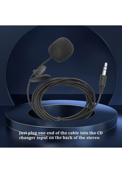 Araç Bluetooth 5.0 Aux Kablo Mikrofon Cep Telefonu Adaptörü (Yurt Dışından)