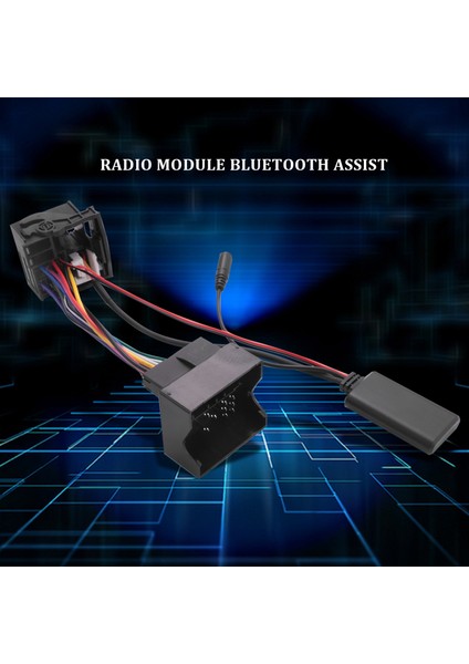 Araç Bluetooth 5.0 Aux Kablo Mikrofon Cep Telefonu Adaptörü (Yurt Dışından)