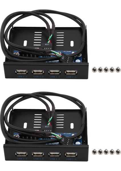 3,5 Inç Disket Yuvası 4 Bağlantı Noktalı USB 2.0 Hub Usb2.0 Ön Panel Adaptörü (Yurt Dışından)