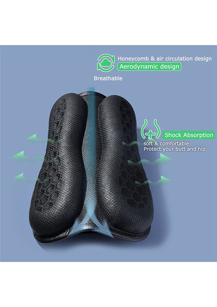 3D Petek Şok Emici Nefes Alabilen Kapaklı Motosiklet Jel Pedi (Yurt Dışından) modelleri