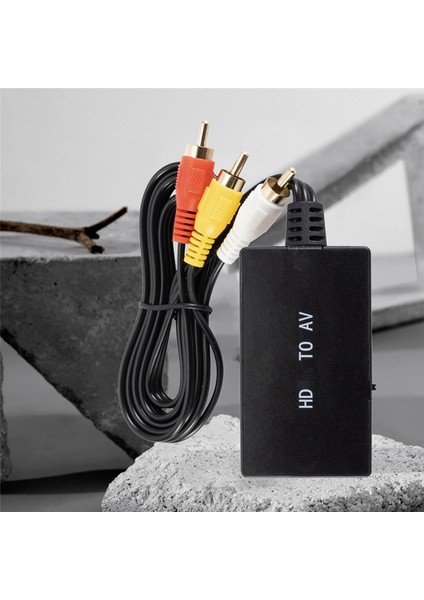 Rca Sinyalini Bağlamak Için 1080P Hd'den Rca'ya Dönüştürücü Adaptör (Yurt Dışından)