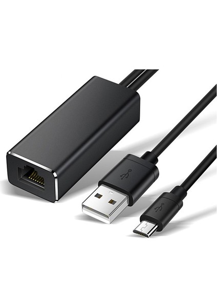 Stick Usb'den RJ45'E Mikro USB Ethernet Adaptörü 10/100MBPS (Yurt Dışından)