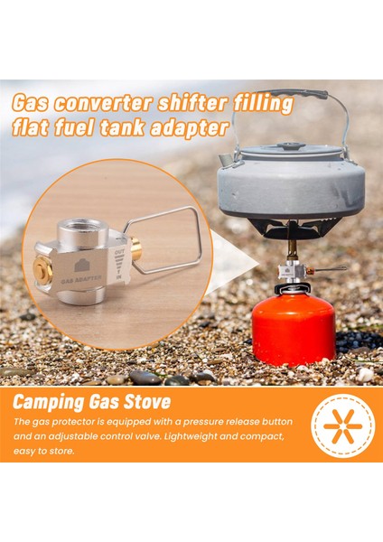 Camping Gas Saver Plus Gaz Dönüştürücü Değiştirici Dolum Düz Tank, Gümüş (Yurt Dışından) fırsatları