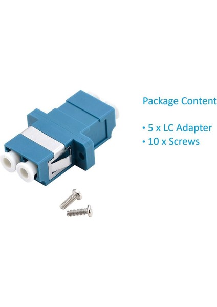 Lc Fiber Optik Adaptör - Lc'den Lc'ye Dubleks Tekli Mod Bağlayıcı - 5'li Paket (Yurt Dışından) fiyatları