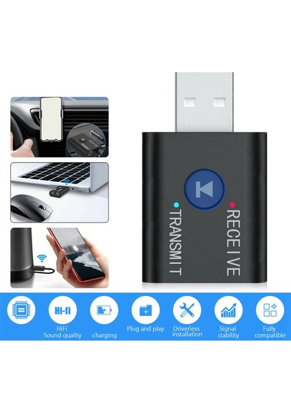 Tv Pc Araba Için 2'si 1 Arada USB Bluetooth Ses Verici Alıcı Adaptörü (Yurt Dışından) fırsatları