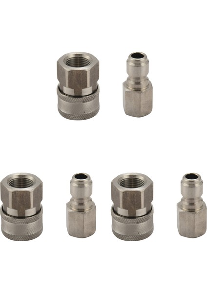 3x Paslanmaz Çelik Basınçlı Yıkama Adaptörü Seti, Maksimum Basınç 5000 Psi (Yurt Dışından)
