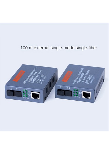 1 Çift -3100 Fiber Alıcı-Verici Tek Fiber Dönüştürücü Ab Tak (Yurt Dışından)