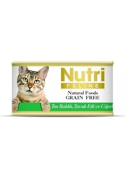 Ton Balıklı Tavuklu Ciğerli Kedi Konserve Maması 85 Gram