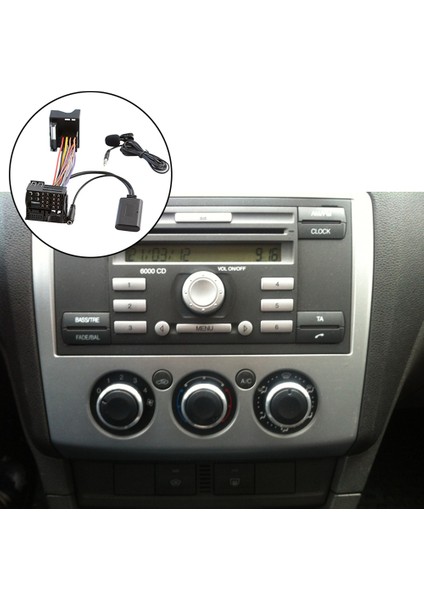 6000 CD Mondeo Için Bluetooth 5.0 Aux Kablo Mikrofon Adaptörü (Yurt Dışından) modelleri