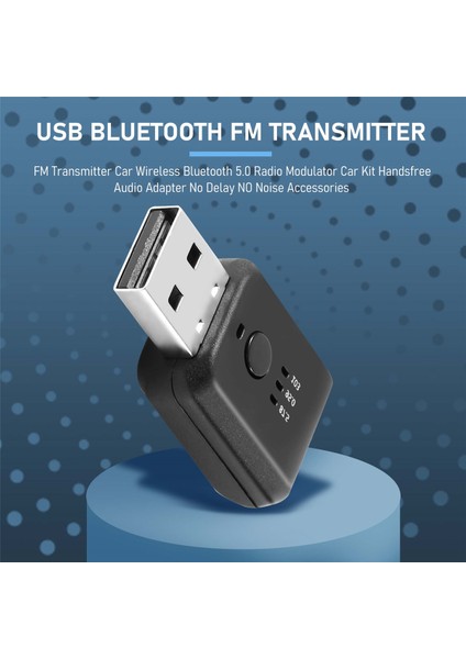 Fm Verici Araç Kablosuz Bluetooth 5.0 Radyo Modülatör Araç Kiti (Yurt Dışından) fırsatları