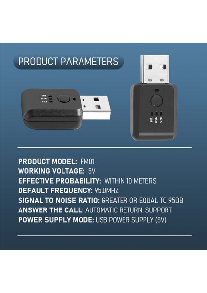 Fm Verici Araç Kablosuz Bluetooth 5.0 Radyo Modülatör Araç Kiti (Yurt Dışından) indirimleri