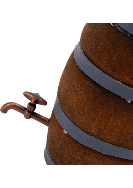 1:10 Mini Ahşap Şarap Fıçısı Içecek Aksesuarları, Şarap Kırmızısı (Yurt Dışından) indirimleri