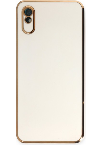 Xiaomi Redmi 9A Kılıf Volet Silikon - Beyaz 300099
