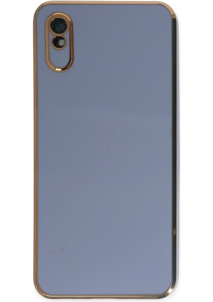 Xiaomi Redmi 9A Kılıf Volet Silikon - Mavi 300099