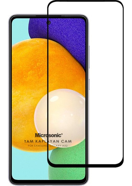 Samsung A52 Tam Kaplayan Kırılmaz Cam Koruyucu 5d 9d Siyah