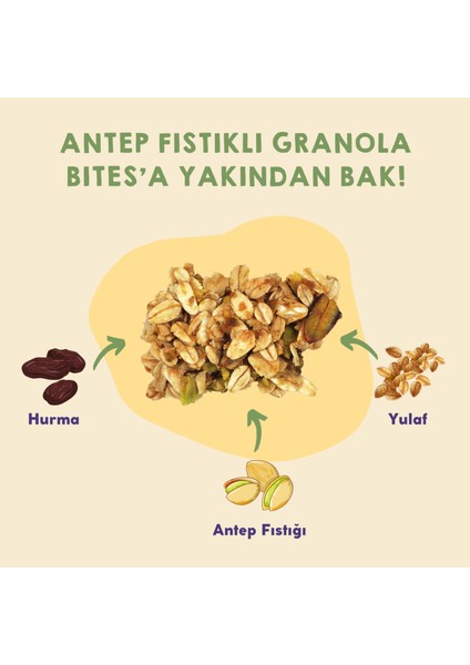 100GR Antep Fıstıklı Granola Bites