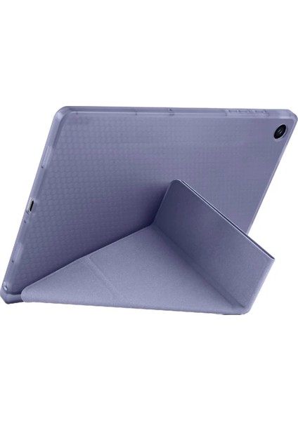 Samsung Galaxy Tab A9 8.7inç X110 X115 Uyumlu Kılıf Kalem Bölmeli Trifolding Case Kapak