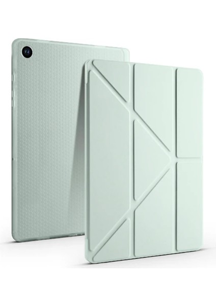 Samsung Galaxy Tab A9 8.7inç X110 X115 Uyumlu Kılıf Kalem Bölmeli Trifolding Case Kapak modelleri