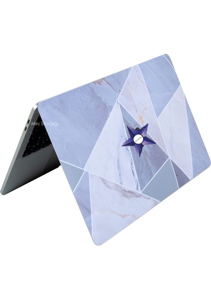 Macbook Pro Kılıf 13inç M1-M2 Koruyucu Sticker Laptop Kaplama A2338 ile Uyumlu Marble14 modelleri