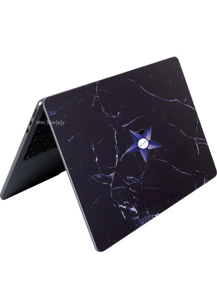 Macbook Pro Kılıf 13inç M1-M2 Koruyucu Sticker Laptop Kaplama A2338 ile Uyumlu Marble14 modelleri