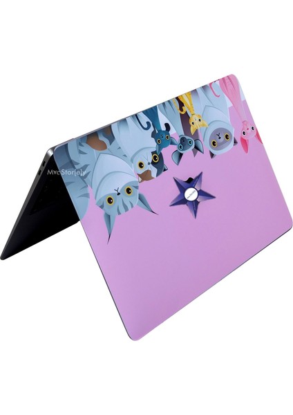 Macbook Air Kılıf Laptop Koruyucu Kaplama Sticker A2179 ile Uyumlu Animal03