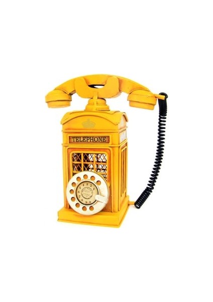 Dekoratif Nostaljik Telefon Kumbara