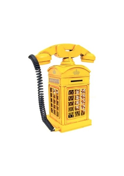 Dekoratif Nostaljik Telefon Kumbara